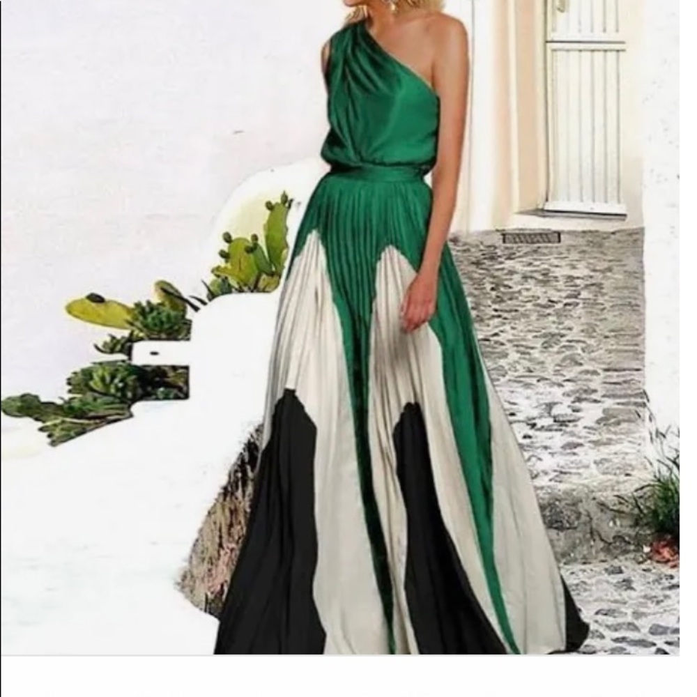 One shoulder dress